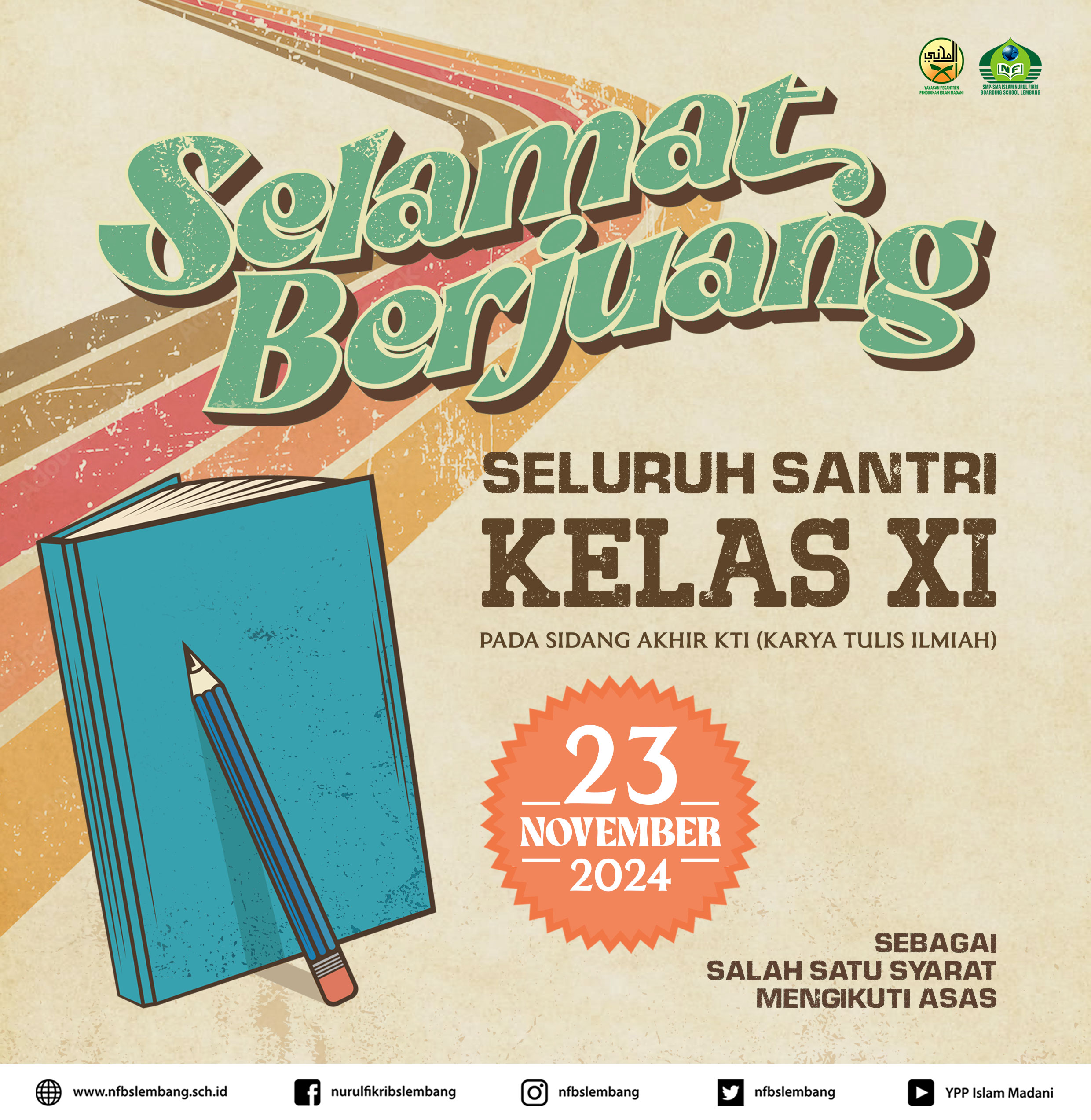 Santri Kelas XI SMA NFBS Lembang Mengikuti Kegiatan Karya Tulis Ilmiah