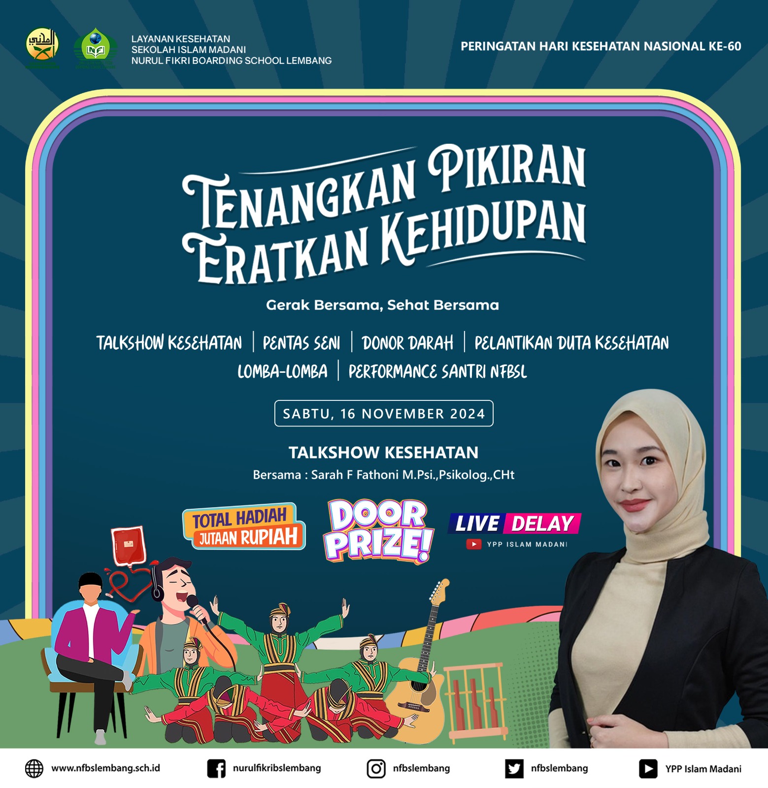 Perayaan Hari Kesehatan Nasional 2024 di NFBS Lembang: "Gerak Bersama, Sehat Bersama"