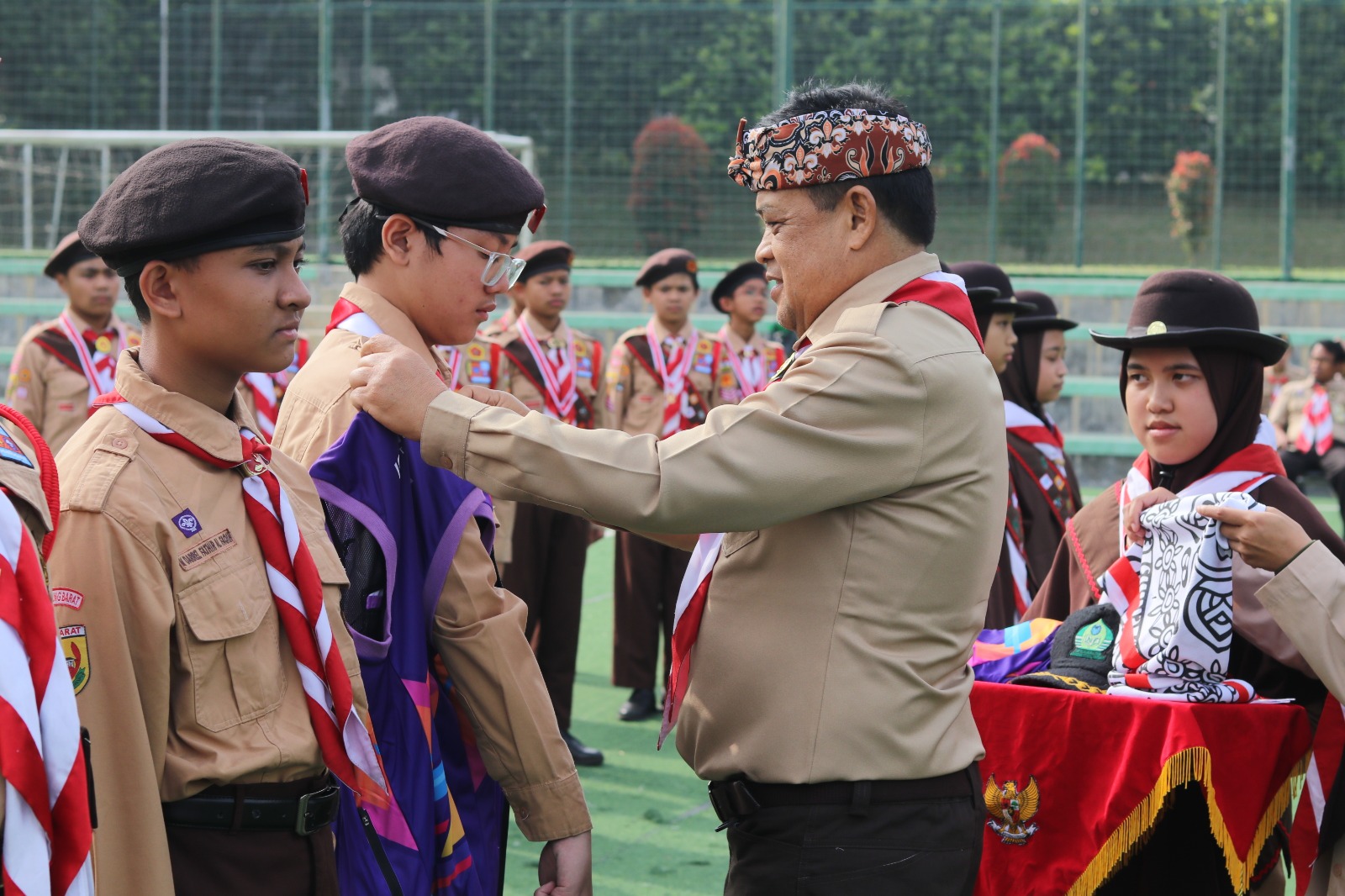 Upacara Pelantikan Pratama, Pengukuhan Dewan Penggalan, Penyematan TKU dan pelepasan kontingen PRINT Malaysia.