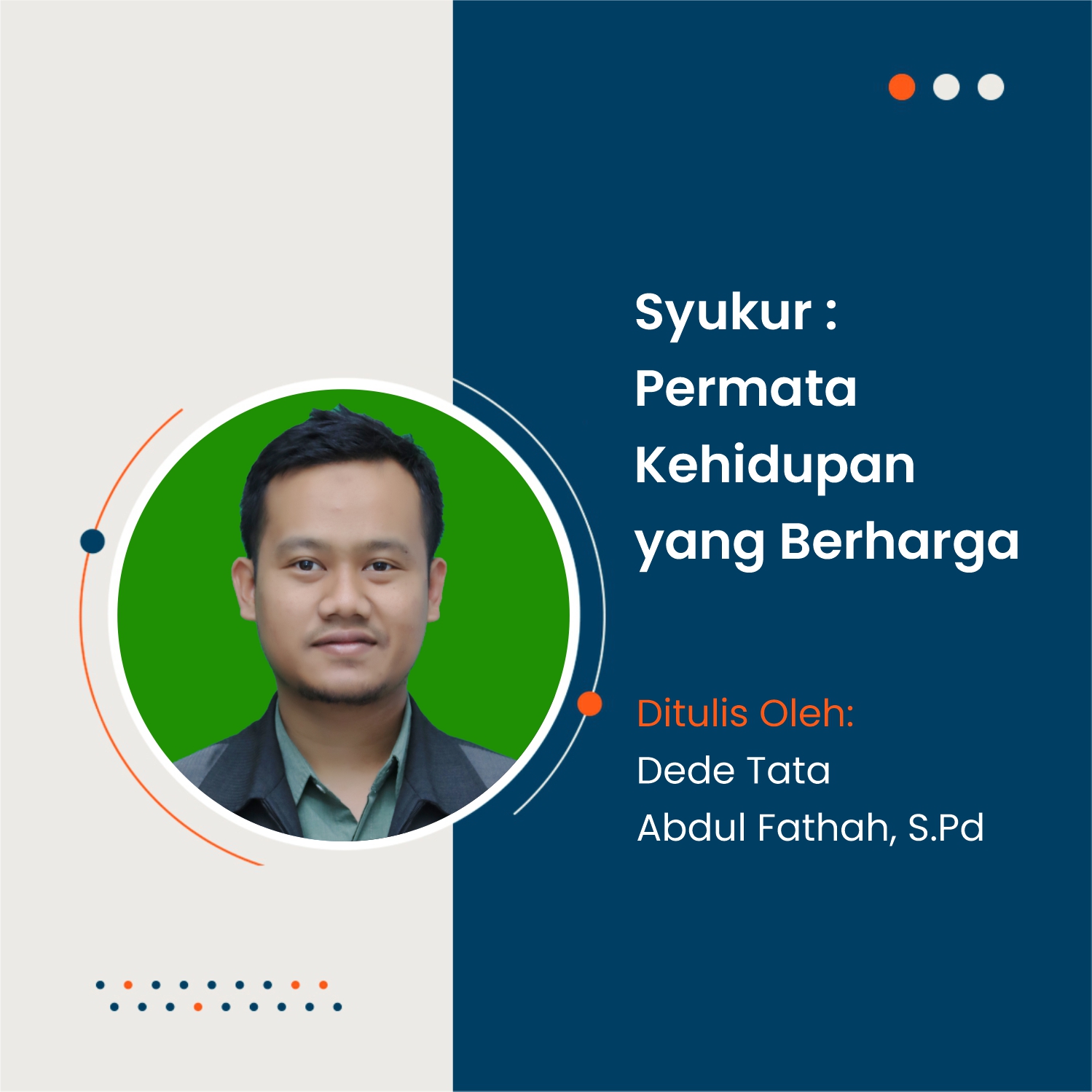 Syukur : Permata Kehidupan yang Berharga