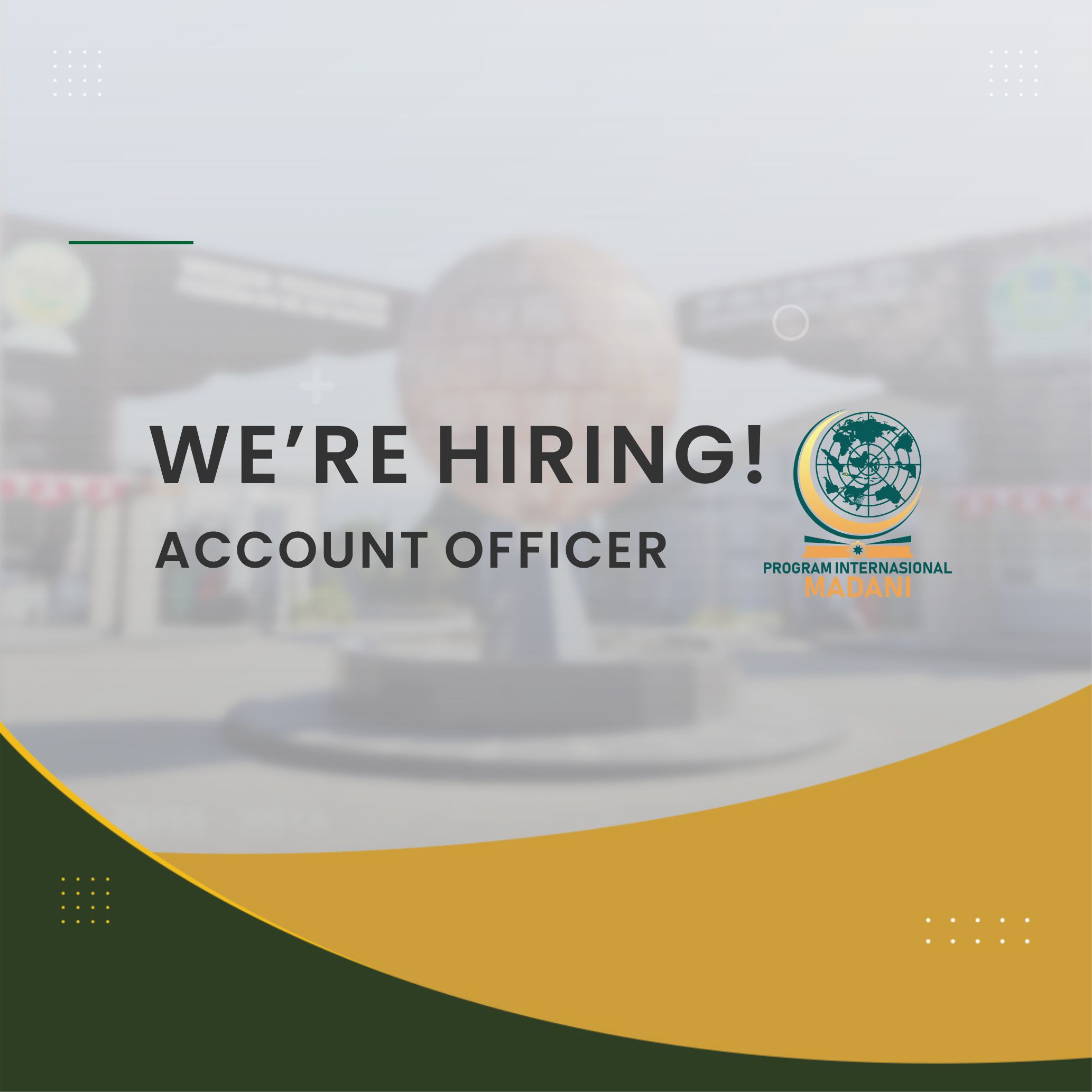 LOWONGAN KERJA ACCOUNT OFFICER