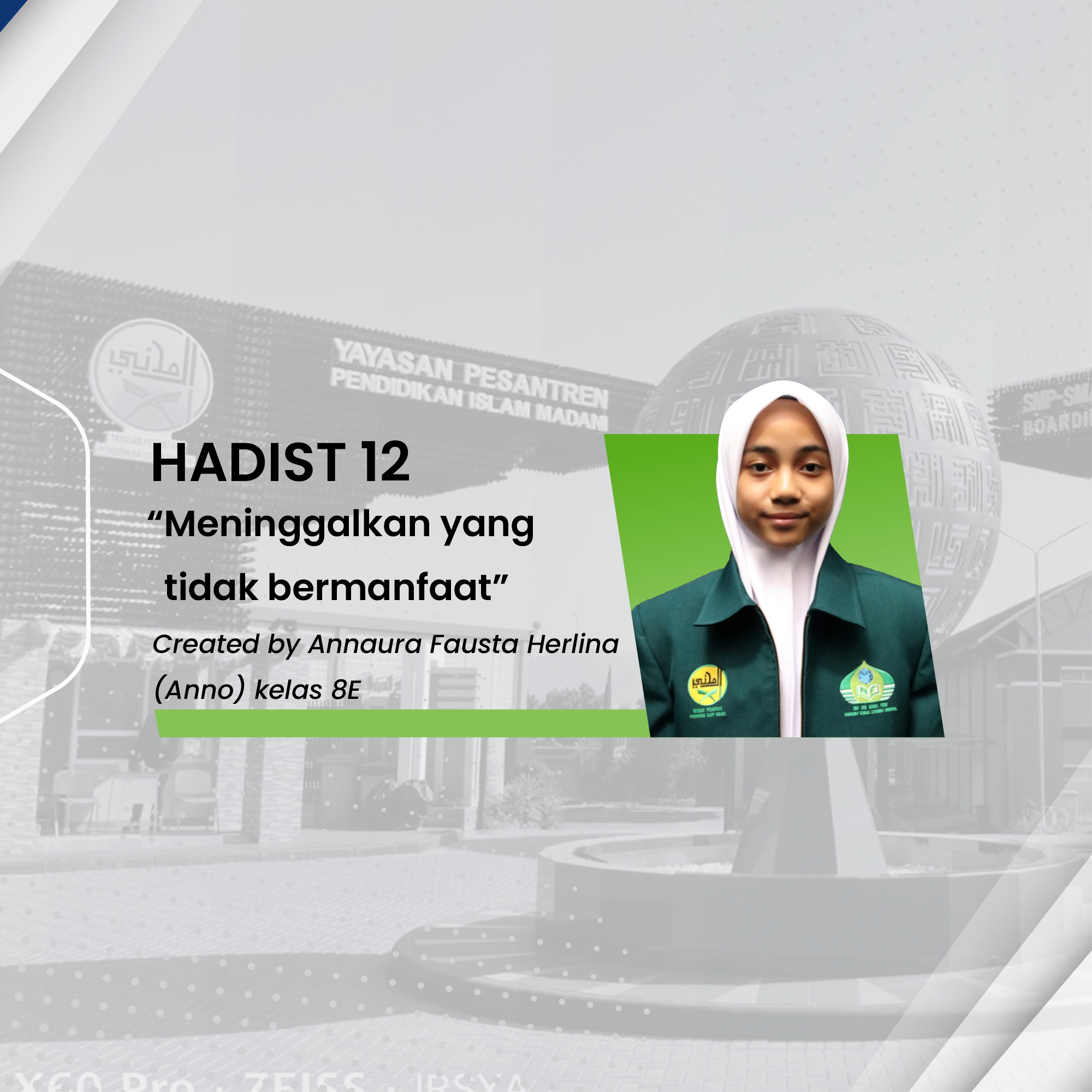 HADIST 12 (Meninggalkan yang tidak bermanfaat)