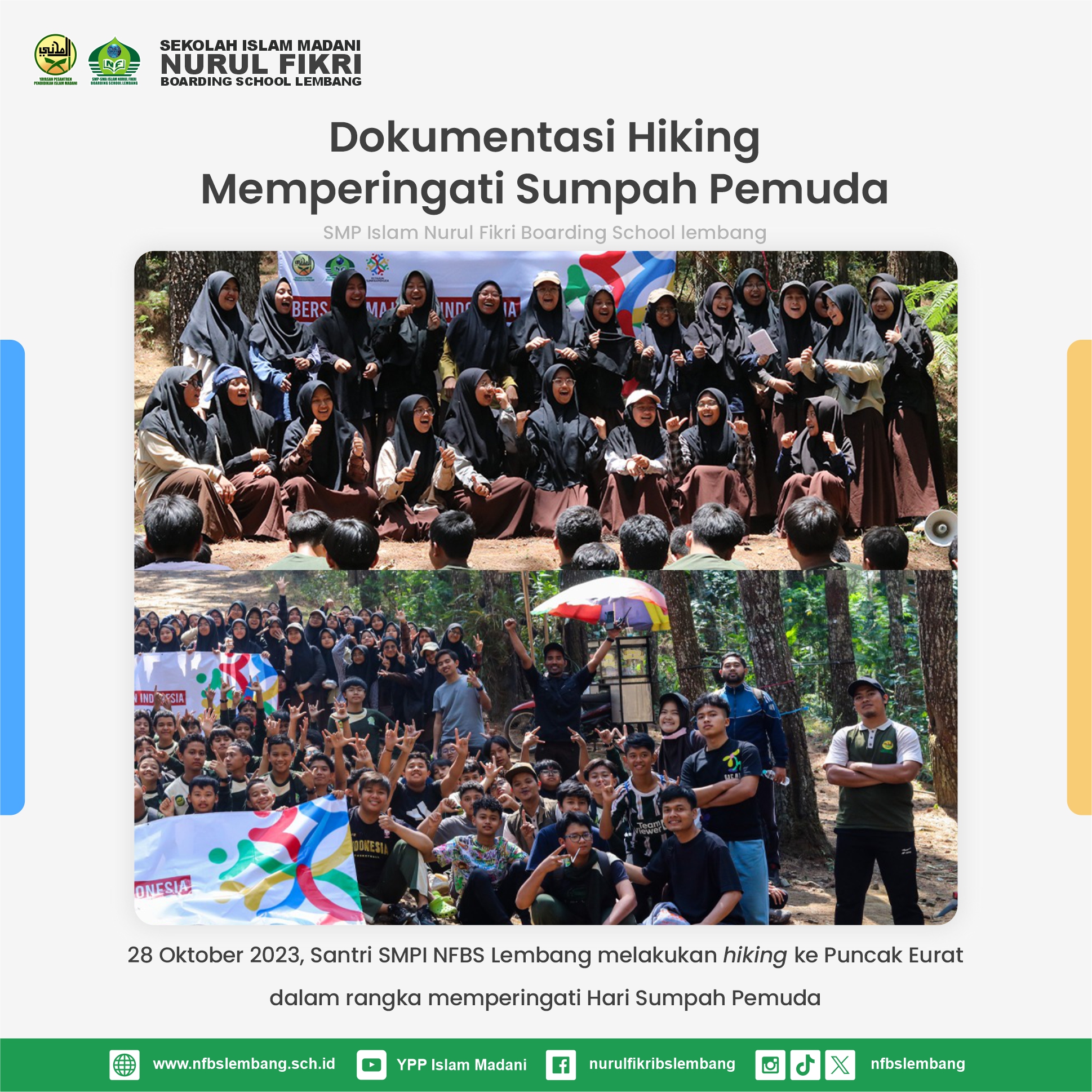 "Mendaki Ke Puncak Eurad: Merayakan Semangat Sumpah Pemuda di Alam Bebas"