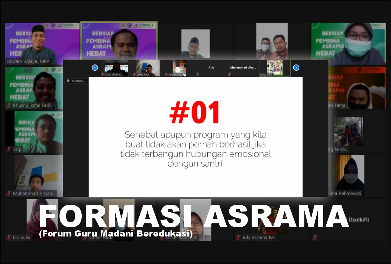 HRD NFBS Lembang Mengadakan Acara FORMASI (Forum Guru Madani Beredukasi) Asrama