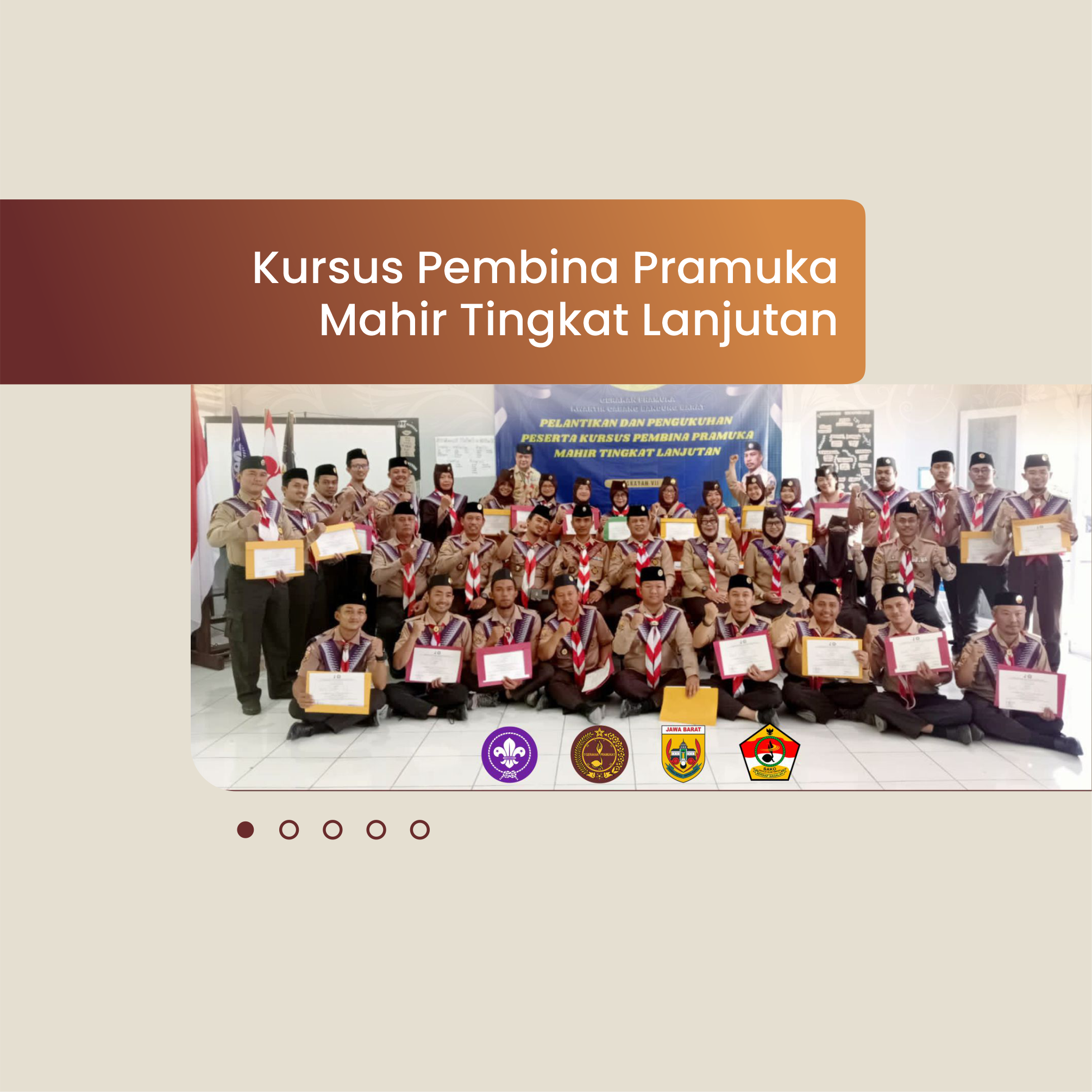 KURSUS PEMBINA PRAMUKA  MAHIR TINGKAT LANJUTAN